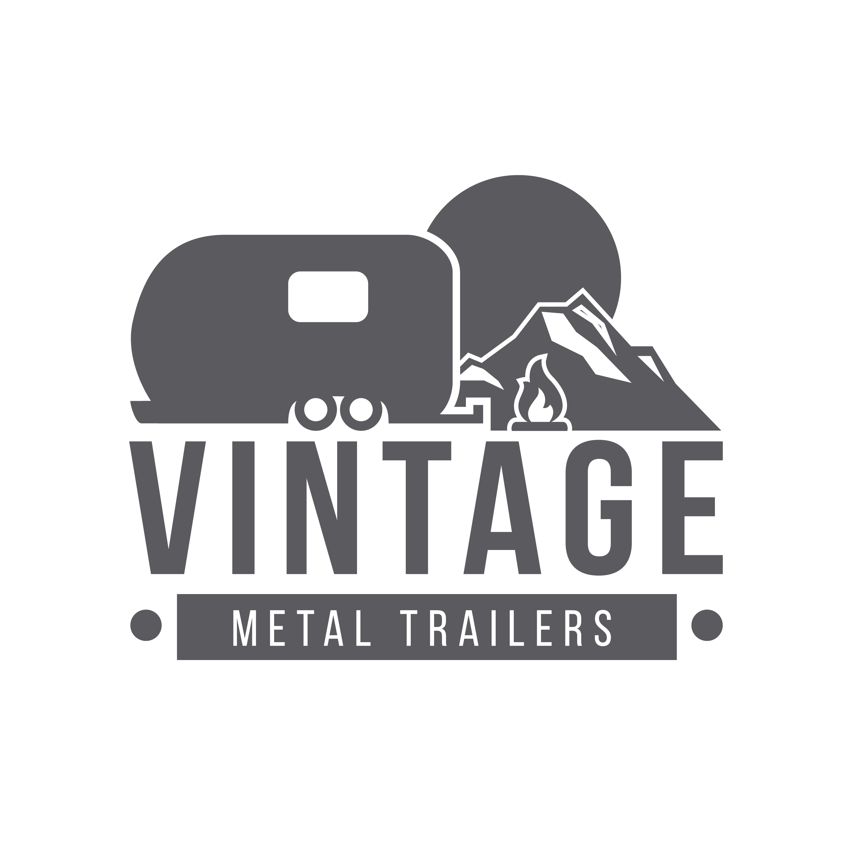 vintage metal trailers